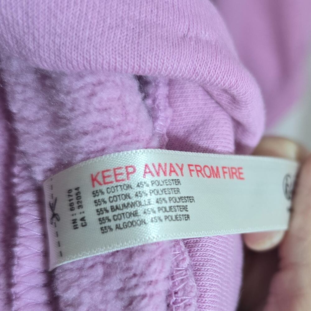 Anthropologie Sweatshirt Womens M Pink Pullover Ruffle Details Long Sleeve - Picture 9 of 9